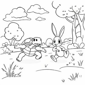 A turtle runs faster than a rabbit in a contest
