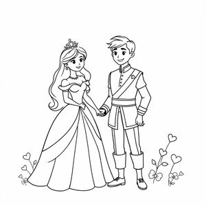 A princess with a prince 