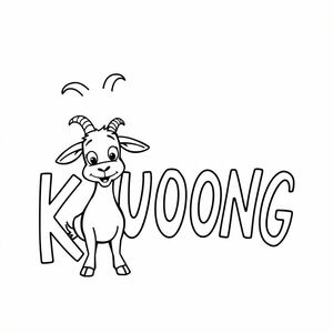 text KHUONG and a goat