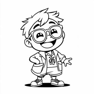 Phong cách manga, đen trắng, chi tiết với các đường đen đậm. 

chủ đề: Medicare chan