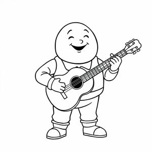 Humpty dumpty chơi guitar 