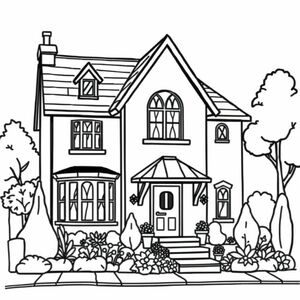 The Osbournes house from the 2000s reality show, but in cartoon form