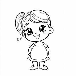 , Cute tiffany with cute belly button and ponytail