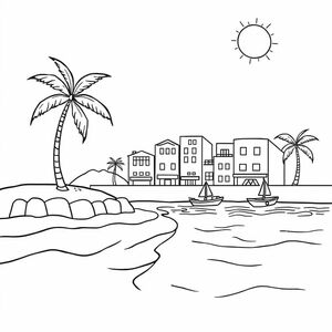 beachside city
