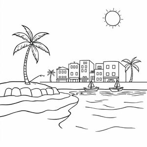 beachside city