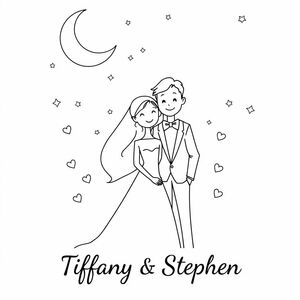 Celestial wedding 
"Tiffany & Stephen 