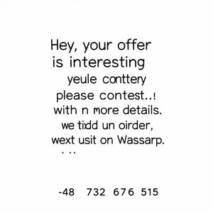 Hey, your offer is interesting, please contact us with more detials we would like to make order, text us on whatsapp: 
+48 732 676 515
