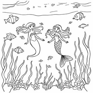 under the sea and mermaids