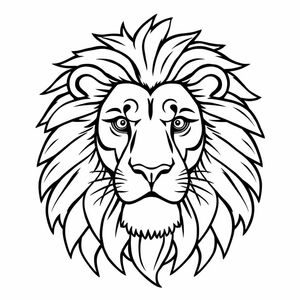 Lion – Majestic face with a thick mane