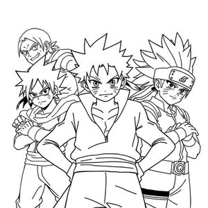 A unique blend of one piece characters Dragonball characters and Naruto characters 