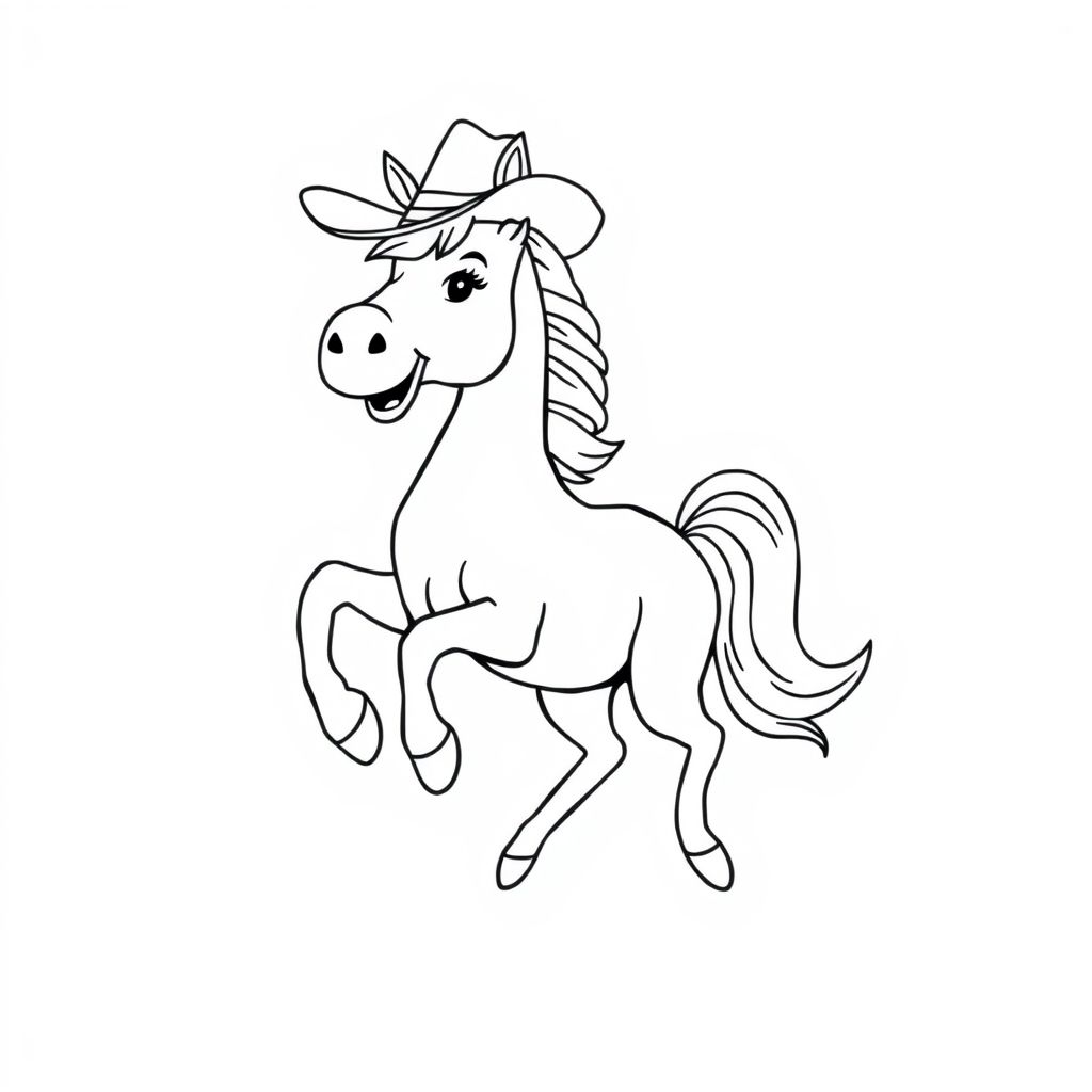 a horse with a big mane 