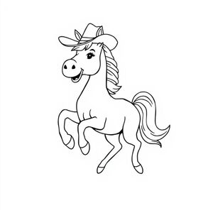 a horse with a big mane 