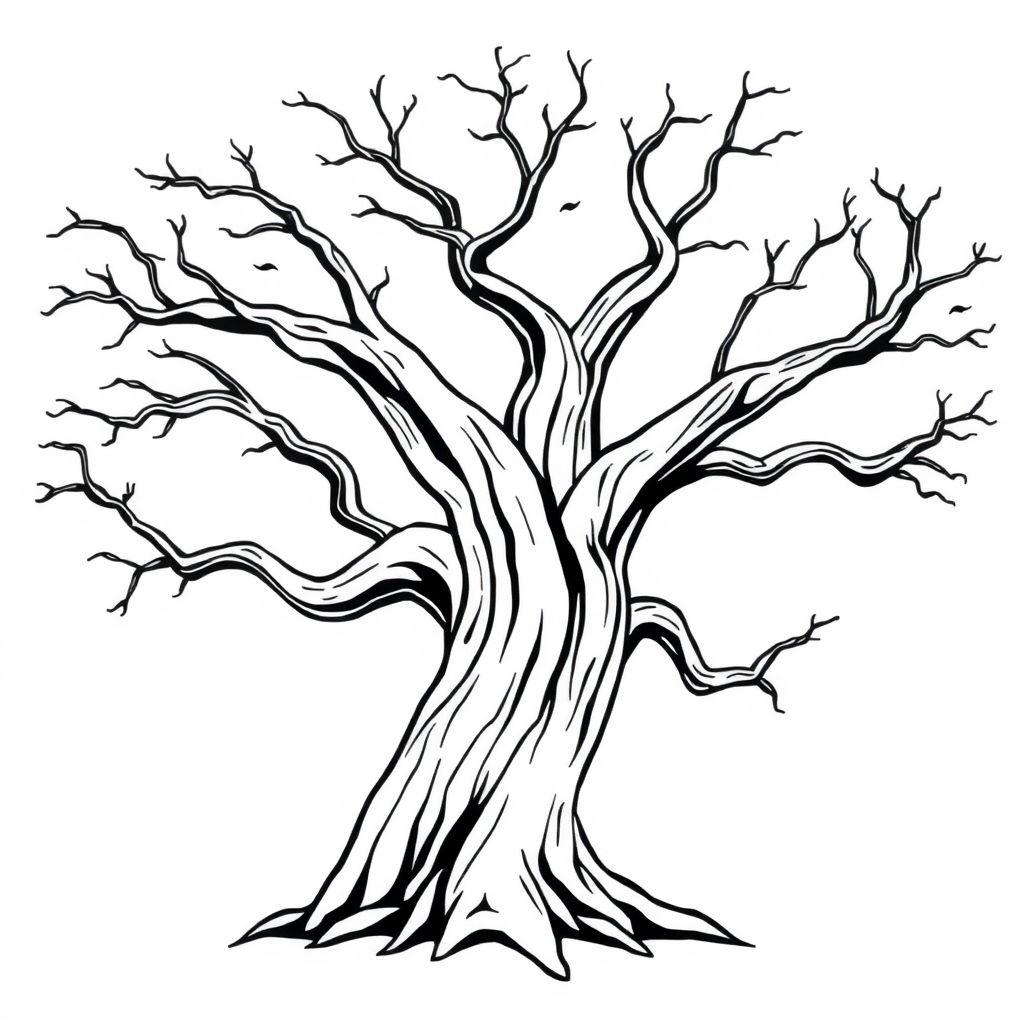 một rừng và linh cẩu dưới gốc cây