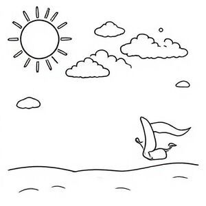 Weather
	• Sun, rain, clouds, snow, wind.
	• Colorable + English writing fields.