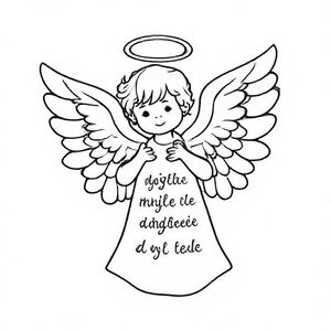An angel kids friendly with a bible quote