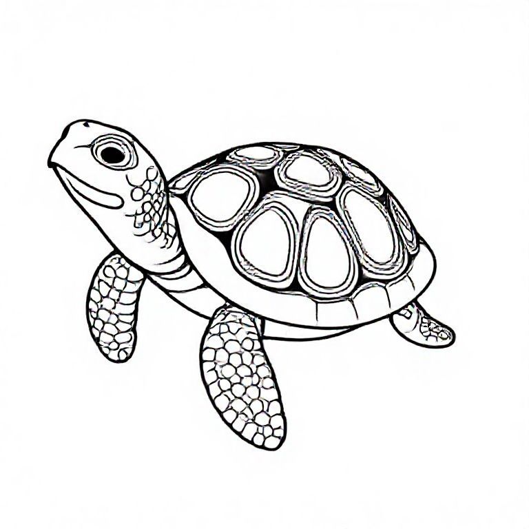 Magical turtle with glowing shell patterns
