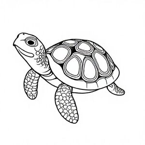 Magical turtle with glowing shell patterns
