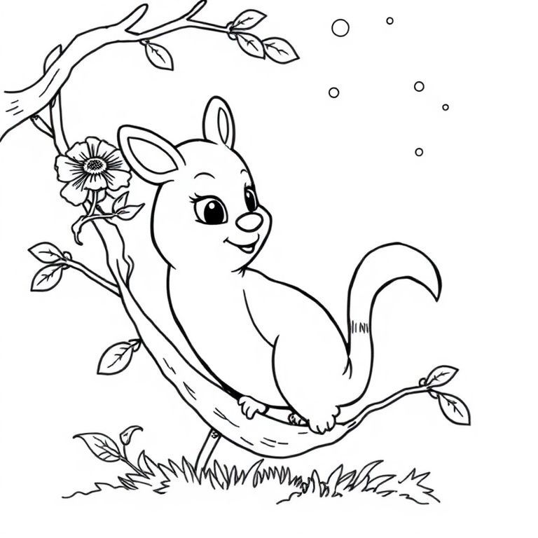 Help me make an American drawing of the losing battle for the baby to color, cute cartoon style picture