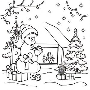  Create a christmas colouring book of 100 pages