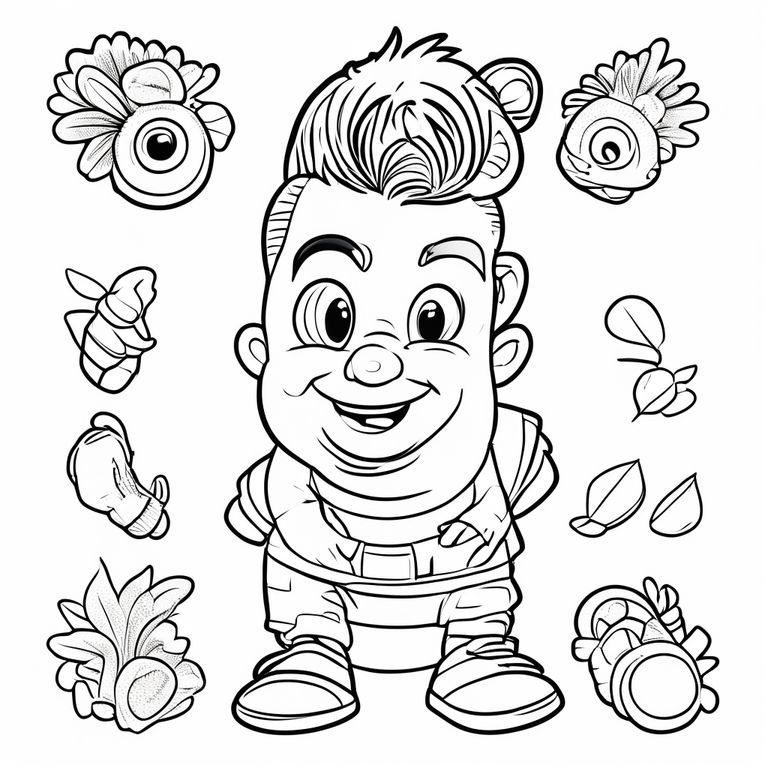 Tạo một cuốn sách tô màu từ letts A-Z