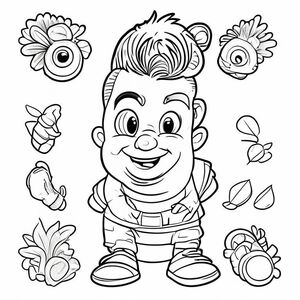 Tạo một cuốn sách tô màu từ letts A-Z