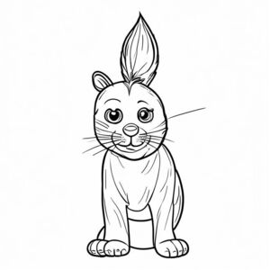 Black and white line art illustration of a ray centered on the page.
Style: black and white line art, bold thick outlines, no color, white background, simple shapes, no shading, no gray, white background only.
Clean, smooth contours, minimal details.
Designed for a kids coloring book, easy to color, centered animal, printable, high contrast.