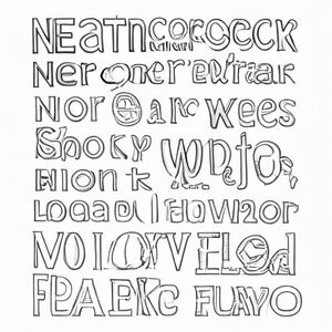 the words "nectar, doctor, motor, grammar, collar, factor, forward, word, polar, flavor" blank for coloring
