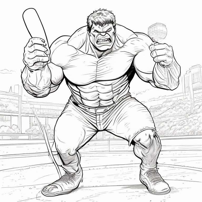 The Incredible Hulk chơi bóng chày tại sân bóng chày tuyệt vời của Mỹ