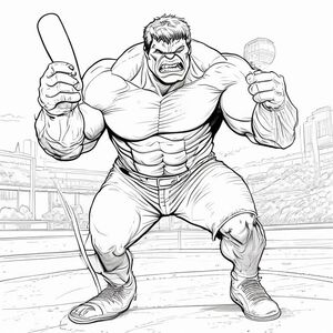 The Incredible Hulk chơi bóng chày tại sân bóng chày tuyệt vời của Mỹ