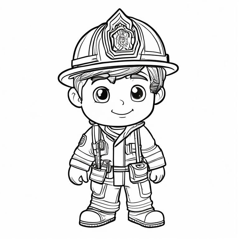 Phong cách lính cứu hỏa Chibi