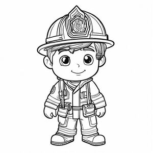 Phong cách lính cứu hỏa Chibi
