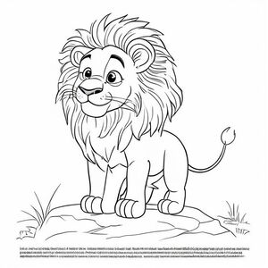Một trang sách tô màu trong 3-6 năm. Một chú sư tử con đơn giản, dễ thương với chiếc bờm to tròn đứng kiêu hãnh trên một tảng đá nhỏ. Đường viền đen đậm, dày, nền trắng, không đổ bóng. Để lại một khoảng trắng trống rộng ở cuối trang; Không viết bất kỳ chữ cái nào trong hình ảnh.
Viết ở cuối trang: Chia sẻ sức mạnh của mình để giúp đỡ người khác là điều dũng cảm nhất bạn có thể làm.