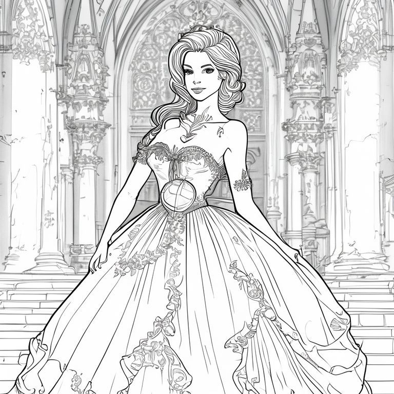 Hãy cho tôi một cô gái con người với mái tóc và cánh tay đẹp đẽ và một chiếc váy dạ hội đẹp đẽ bên trong một lâu đài như Bachground 