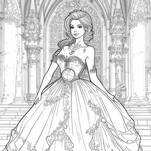 Hãy cho tôi một cô gái con người với mái tóc và cánh tay đẹp đẽ và một chiếc váy dạ hội đẹp đẽ bên trong một lâu đài như Bachground 