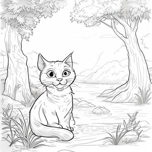 A cat basking in the sun in a Vietnamese village