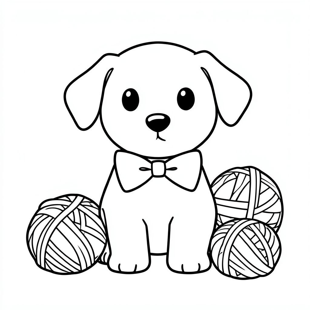 We need to produce a single idea for a coloring page. Prompt: \"Animal\". Must be simple, appropriate for children. Provide plain text only. No explanation, no bullet points, no numbers. Just an idea. So something like \"A playful puppy with a bow tie, surrounded by balls of yarn.\" We should not add numbers or bullet points. Just the idea described in plain text. Let's produce that.