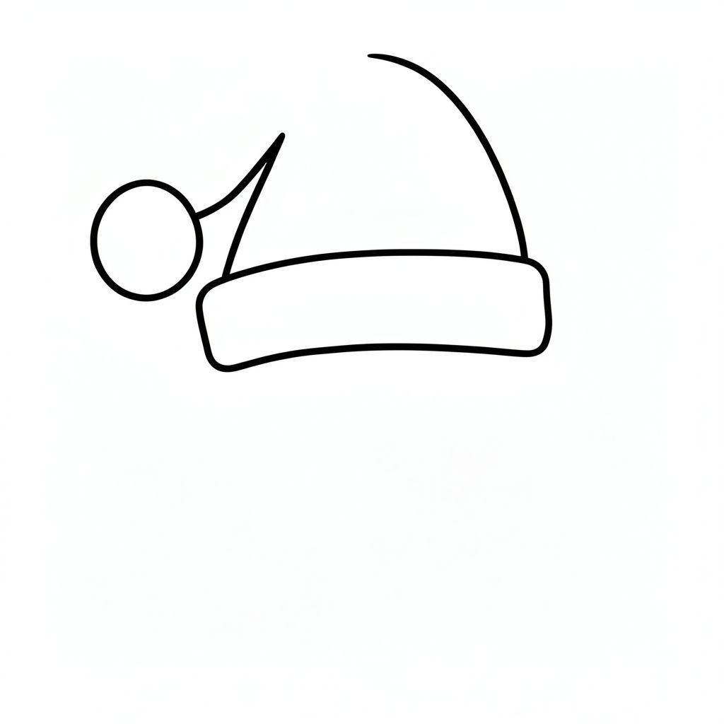 A Santa hat hung above it as a gift