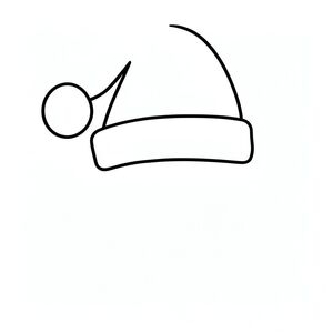 A Santa hat hung above it as a gift