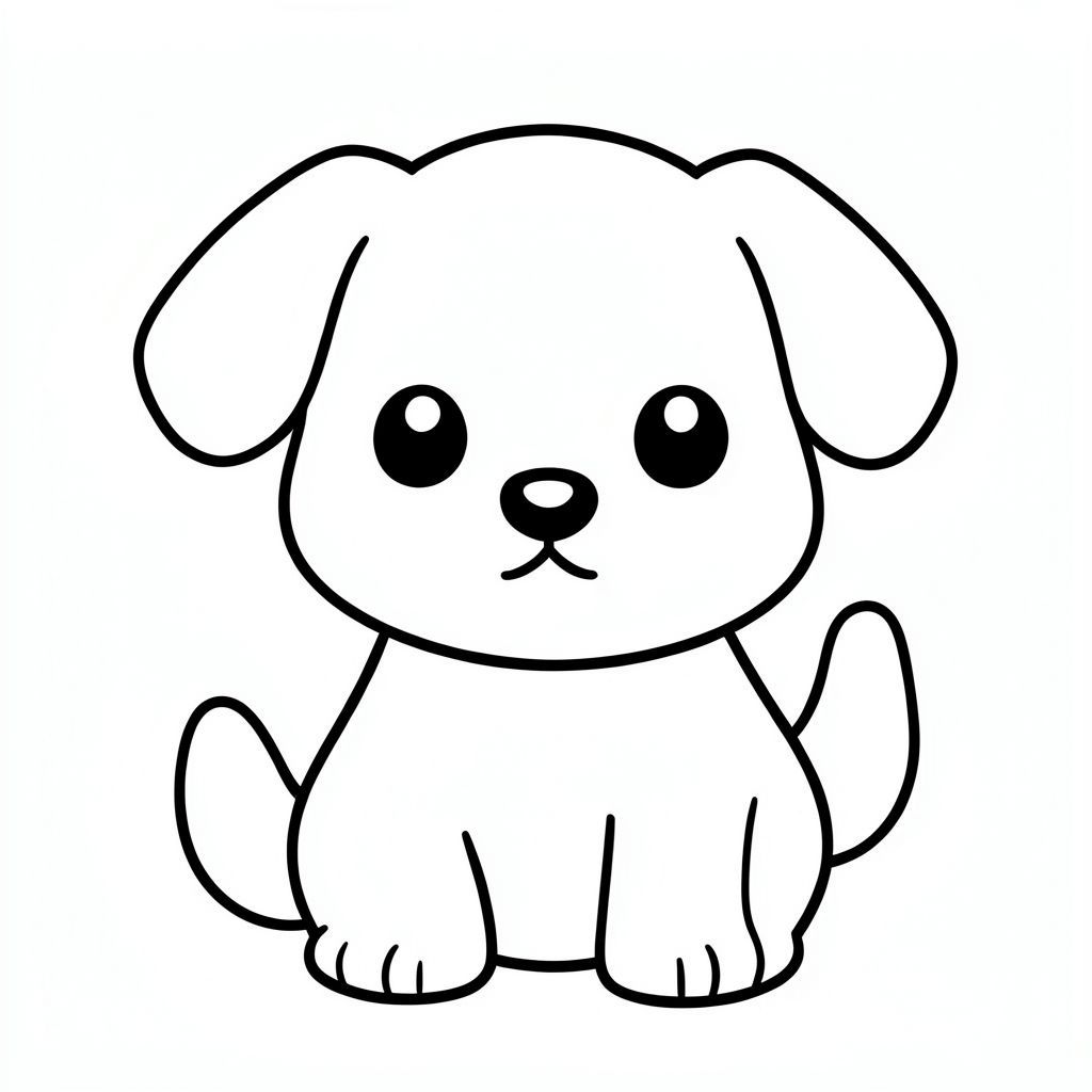 Chú chó Kawaii dễ thương