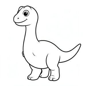 Tạo một Futalognkosaurus dễ thương, theo phong cách hoạt hình cho một bức tranh tô màu dành cho trẻ em. Làm cho nó trông thân thiện với đôi mắt to, tròn và nụ cười dịu dàng. Để lộ cổ dài, đầu nhỏ, chân giống như cột trụ và một cái đuôi dài duy nhất. Giữ cho cơ thể mềm mại và tròn trịa để có vẻ ngoài thân thiện với trẻ em. Chỉ nghệ thuật đường nét, không màu, không nền, đường viền rõ ràng để dễ dàng tô màu. Tư thế nên đứng hoặc đi, vui tươi và đơn giản để trẻ tô màu