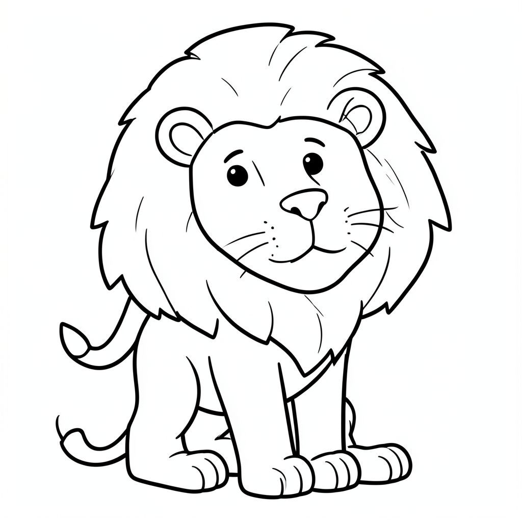 Sách tô màu sư tử