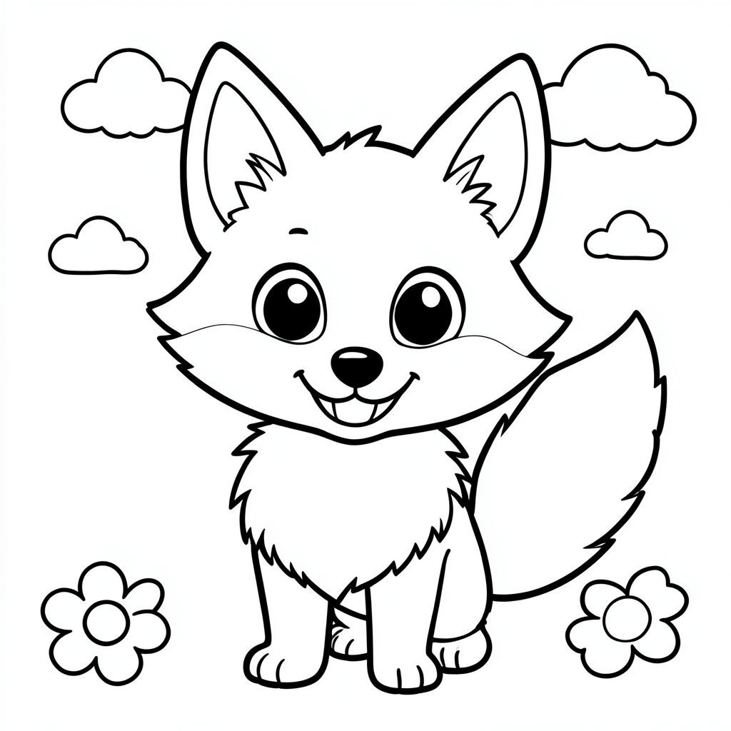 Được rồi, đây là lời nhắc:

** Lời nhắc: **

"Tạo một trang tô màu rực rỡ, vui vẻ! Hãy tưởng tượng một con cáo lông tơ nhỏ với đôi mắt to lấp lánh và nụ cười rạng rỡ, vui vẻ.  Sử dụng các đường đen trắng dày, đậm để xác định bộ lông bồng bềnh và hình dạng vui tươi của cáo. Bao gồm các hình dạng đơn giản, tròn - một chút mũi, tai và bàn chân - nằm rải rác xung quanh. Thêm một vài đám mây nhỏ, vui vẻ ở hậu cảnh và một bông hoa màu vàng tươi. Tâm trạng tổng thể sẽ hoàn toàn hạnh phúc và hấp dẫn!  Hãy nghĩ đến 'màu động vật hạnh phúc'!"