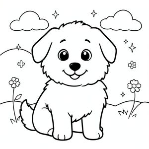 Tạo một trang tô màu đen trắng rực rỡ với một chú chó hạnh phúc, lông tơ. nên được thể hiện với những đường nét cực kỳ dày, táo bạo tạo cảm giác mạnh mẽ, tràn đầy năng lượng. Tập trung vào việc chụp một hình bóng đơn giản, đáng yêu - hãy nghĩ đến đôi tai dài, đầu hơi nghiêng và biểu cảm nhẹ nhàng, mở to mắt. Các đặc điểm của cần được đặc biệt nhấn mạnh - đôi mắt to, biểu cảm tỏa ra hạnh phúc và nụ cười nhỏ, quyến rũ. Rải một vài đám mây mỏng manh ở hậu cảnh, có lẽ với một vài bông hoa nhỏ, cách điệu trôi nổi gần đó. Tâm trạng tổng thể phải vô cùng yên bình và vui vẻ.  Hậu cảnh nên tối thiểu - chỉ là những hình dạng tinh tế, mềm mại gợi lên bầu trời và có lẽ là một vài ngôi sao lấp lánh.  Nhấn mạnh vào một dàn ý rõ ràng, rõ ràng và cảm giác mãn nguyện.  Hoàn toàn thẩm mỹ, không chi tiết., tranh tô màu đen trắng, phong cách lowbook, nghệ thuật đường nét, đơn sắc, không màu, không bóng, không xám, không tô