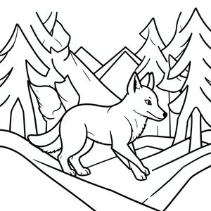 Tạo một hình minh họa nghệ thuật đường vector 2D. Đối tượng chính là một con vật - một con cáo cách điệu. Con cáo nên được mô tả trong một tư thế năng động, hơi góc cạnh, gợi ý chuyển động. Cơ thể của nó phải có hình bầu dục gần như hình bầu dục, với một hệ cơ xác định.

Cảnh tập trung vào nền rừng hình học đơn giản. Sử dụng một loạt các đường viền đen trắng mạnh mẽ, được xác định rõ ràng để tạo cảm giác bao bọc và kích thước. Những cây cối nên được thể hiện bằng một mạng lưới các đoạn đường được kết nối với nhau, hơi cong - hãy nghĩ đến sự sắp xếp cách điệu, phân nhánh - tạo cảm giác về tán rừng. Những ngọn núi được mô tả như một loạt các đoạn đường song song, hơi góc cạnh, tạo cảm giác độ cao. Công việc dây chuyền phải cực kỳ chính xác và nhất quán về độ dày.

Thành phần tổng thể phải cân bằng và không phức tạp. Con cáo phải là tiêu điểm rõ ràng, được đặt hơi lệch tâm.  Duy trì độ tương phản cao giữa các đường và hậu cảnh, nhấn mạnh sự khác biệt của từng đoạn đường.  Các yếu tố nền nên được thể hiện chủ yếu bằng đường viền của cây cối và núi, được hiển thị với một bảng màu đen trắng hạn chế.  Không có màu nào được sử dụng.  Chỉ tập trung vào hình dạng biểu cảm và dễ nhận biết của con cáo.

Cung cấp hình minh họa nghệ thuật đường vector 2D., trang tô màu đen trắng, phong cách lowbook, nghệ thuật đường nét, đơn sắc, không màu, không đổ bóng, không xám, không điền, nền trắng, chỉ phác thảo, phong cách vector, thiết kế phẳng, 2d