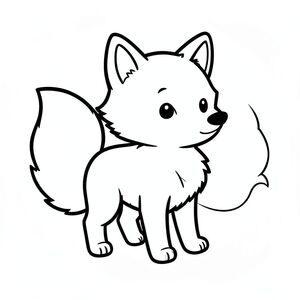 ** Phong cách tổng thể: ** Hình minh họa dễ thương, thân thiện với trẻ em.  Tập trung vào các hình dạng đơn giản và các đường nét rõ ràng, liên tục.

**Đối tượng:** Một con cáo nhỏ, lông tơ.

**Chi tiết nhân vật:**

* **Hình thức: ** Một con cáo có đuôi hơi cong.  Cáo phải có khuôn mặt tròn, dịu dàng.
* ** Chất lượng dòng: ** Các đường viền cực dày, táo bạo xác định * mọi * đường nét trên cơ thể cáo - chân, thân, đầu, đuôi.  Các đường viền nên hơi cong để tạo cảm giác chuyển động.
* **Độ dày dòng: ** Rất dày - gần như điêu khắc.
* **Màu sắc: ** Một bộ lông của cáo ấm áp, hơi tắt tiếng.  Dàn ý phải nhất quán, .
* **Tư thế:** Đứng với hai bàn chân hơi xa nhau, hơi nhìn sang một bên.  Một đường cong nhẹ nhàng, nhẹ nhàng trên lưng cáo.
* ** Kích thước: ** Nhỏ, cao khoảng 6-8 inch.

** Nền trơn: ** Nền trắng trơn, mềm mại - không có hoặc đổ bóng.  Chỉ cần một gradient nhẹ nhàng, hơi mờ để tạo chiều sâu.

** Nhấn mạnh: ** Toàn bộ hình ảnh PHẢI là một bản vẽ đường phẳng, liên tục. Không có chất lấp đầy rắn, không đổ bóng, không thang độ xám.  Trọng tâm chỉ là những đường viền táo bạo, được xác định của con cáo.  Giữ cho nó gọn gàng và dễ tô màu bằng nhiều loại bút màu, bút chì màu hoặc bút đánh dấu.  Hãy nghĩ về một bức tranh tô màu cổ điển, sạch sẽ.

** Từ khóa chính: ** Đơn giản, dễ thương, cáo, đường liên tục, đường viền đậm, minh họa phẳng, thân thiện với trẻ em., trang tô màu đen trắng, phong cách lowbook, nghệ thuật đường nét, đơn sắc, không màu, không bóng, không xám, không tô màu, nền trắng, chỉ phác thảo, phong cách vector, thiết kế phẳng, 2d