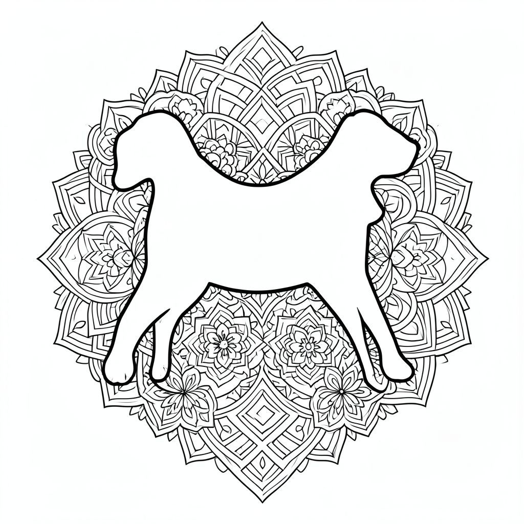 Tạo một trang tô màu đen trắng phức tạp, có độ chi tiết cao tập trung vào một hình bóng chó duy nhất. Đường viền của chú chó phải là một đường nét chính xác, không bị đứt gãy – một hình dạng đơn giản, thanh lịch – tạo thành cốt lõi của thiết kế.  Đường viền phải là tiêu điểm chính và có tông màu tinh tế, tối hơn một chút để nâng cao độ nét.

Tích hợp một mô hình zentangle phức tạp * xung quanh * đường viền của, sử dụng sự chuyển màu tinh tế và các biến thể tinh tế về độ dày dòng.  Zentangle nên được thiết kế để chảy * xung quanh * một cách tinh tế, tạo cảm giác có chiều sâu và chuyển động.  Bao gồm một số yếu tố giống như mạn đà la nhỏ hơn, độc lập - hình dạng hình học nhỏ - đan xen một cách hữu cơ với các đường viền của, tạo ra hiệu ứng nhiều lớp.  Những yếu tố này nên được hiển thị theo một đường nét mịn, sử dụng độ dày đường nét nhất quán, hơi dài - hãy nghĩ đến một hiệu ứng tinh tế, gần như trong mờ.  Duy trì các đường nét sạch sẽ tuyệt đối xuyên suốt - không màu, không bóng, không tô - chỉ có sự tương tác của các đường nét.  Tính thẩm mỹ tổng thể nên mang lại cảm giác thiền định và hơi bí ẩn, phản ánh sự tĩnh lặng trong ánh mắt của một chú chó.  Tập trung vào các biến thể tinh tế về độ dày và khoảng cách của dòng để tạo ra sự thú vị về thị giác và cảm giác có chiều sâu.  nên được đặt hơi lệch tâm, tạo bố cục cân bằng.  Bảng màu chủ yếu nên bao gồm các sắc thái khác nhau của , với các gợi ý tinh tế của màu trắng và rất được sử dụng để làm nổi bật các đường nét.

---

Hãy cho tôi biết nếu bạn muốn tôi tinh chỉnh điều này thêm!, tranh tô màu đen trắng, phong cách lowbook, nghệ thuật đường nét, đơn sắc, không màu, không đổ bóng, không xám, không tô màu, nền trắng, chỉ phác thảo, phong cách vector, thiết kế phẳng, 2d