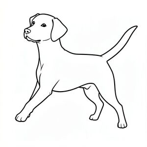 **Đối tượng:** Chó – Giống chó đơn, cỡ trung bình (Chỉ định giống nếu muốn - ví dụ: Golden Retriever, Beagle) – Tập trung vào tư thế năng động, hơi nghiêng.

**Phong cách:** Nghệ thuật Vector – Đường nét đậm, sắc nét – Độ tương phản cao – Nền trắng – Thẩm mỹ gọn gàng, tối giản.

**Chi tiết phác thảo:** Chỉ các phác thảo được xác định kỹ lưỡng, rõ ràng và riêng biệt.  Phối cảnh hình học – Tập trung vào hình dạng và hình bóng thiết yếu.  Không lấp đầy, không đổ bóng, không.  Nhấn mạnh vào cấu trúc giải phẫu - hông, cột sống, chân, đầu và đuôi có thể nhìn thấy rõ ràng và được định vị để tạo ra một bố cục cân bằng, dễ chịu.  Cân nhắc một góc hơi hướng lên trên đầu để truyền đạt cảm giác tỉnh táo.

** Bảng màu: ** Chỉ đen trắng - Không có bất kỳ biến thể màu nào.

** Giai điệu tổng thể: ** Trung tính, tinh tế và hơi cách điệu - Tránh bất kỳ biểu hiện cảm xúc nào.  Nhấn mạnh vào độ rõ ràng và chính xác của hình ảnh.

**Thông số kỹ thuật:** Định dạng vector – Có thể mở rộng mà không làm giảm chất lượng – Độ phân giải cao – Thích hợp để in và hiển thị kỹ thuật số.  Xem xét một nền hơi tinh tế, sạch sẽ (tùy chọn - rất tối thiểu).

** Từ khóa: ** Vector, Nghệ thuật đường nét, Hình minh họa, Chó, Hình bóng, Sạch sẽ, Đen trắng, Chính xác, Tối giản, Hình học, Giải phẫu, Cân bằng, Bố cục.

---

Hãy cho tôi biết nếu bạn muốn tôi tinh chỉnh thêm điều này (ví dụ: thêm ý tưởng tư thế cụ thể hoặc chỉ định một phong cách nghệ thuật cụ thể ngoài "tối giản")., trang tô màu đen trắng, phong cách lowbook, nghệ thuật đường nét, đơn sắc, không màu, không đổ bóng, không xám, không tô màu, nền trắng, chỉ phác thảo, phong cách vector, thiết kế phẳng, 2d