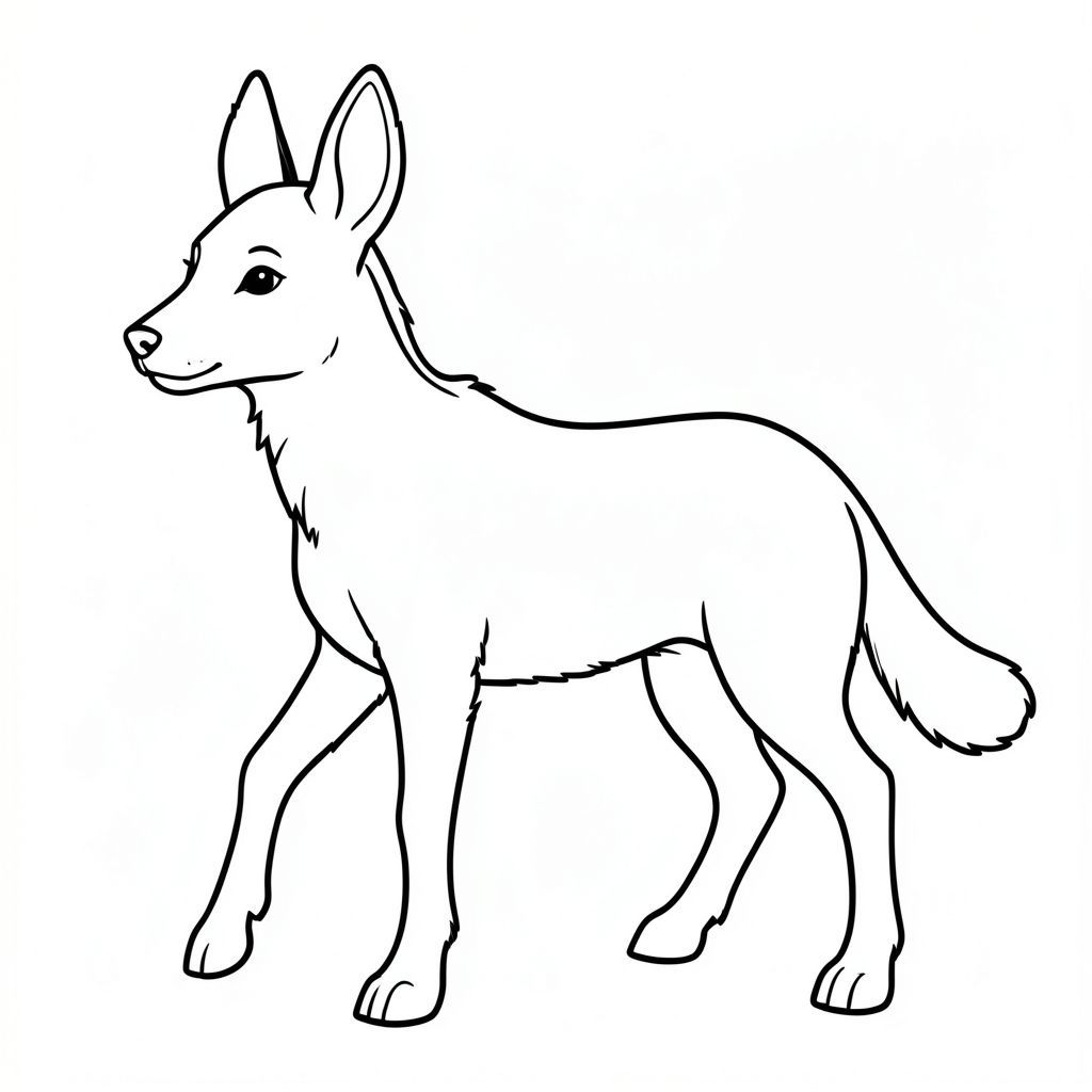 "Tạo một trang tô màu nghệ thuật đường nét đen trắng sạch sẽ có một con vật cách điệu, đơn giản hóa. Đối tượng là [Chỉ định loại động vật - ví dụ: cáo, sói, chim, hươu].  Con vật nên được mô tả với những đường viền cực kỳ rõ ràng, khác biệt và đậm.  Tập trung vào tỷ lệ giải phẫu chính xác và hình dáng cân đối, dễ chịu.  Hình dạng của con vật phải dễ nhận biết và thẩm mỹ.  Duy trì mức độ tương phản cao giữa các đường và hậu cảnh. Nền phải là một không gian thuần khiết, màu trắng, kiểu vector.  Không tô đặc, không đổ bóng, không nở, không, không màu.  Cần nhấn mạnh vào việc mô tả chính xác hình dạng và hình dạng của con vật.  Hãy nghĩ về một hình minh họa đồ họa, tối giản - một bản vẽ đường nét rất mạnh mẽ, rõ ràng."

** Cân nhắc thêm (để hướng dẫn họa sĩ minh họa) :* *

* **Loại động vật:** (Quan trọng - chỉ định con vật để giúp người minh họa hiểu mức độ chi tiết và phong cách mong muốn.)
* **Chi tiết cụ thể (Tùy chọn):** Cân nhắc thêm một đường rất tinh tế, ngụ ý (ví dụ: các cạnh hơi thô) vào các đường nét, nhưng giữ nó ở mức tối thiểu.
* **Bảng màu (Không bắt buộc):** Trọng tâm là nghệ thuật đường nét.

---

Hãy cho tôi biết nếu bạn muốn tôi tinh chỉnh lời nhắc này hơn nữa dựa trên một loại động vật cụ thể hoặc thẩm mỹ mong muốn!, trang tô màu đen trắng, phong cách lowbook, nghệ thuật đường nét, đơn sắc, không màu, không đổ bóng, không xám, không tô màu, nền trắng, chỉ phác thảo, phong cách vector, thiết kế phẳng, 2d