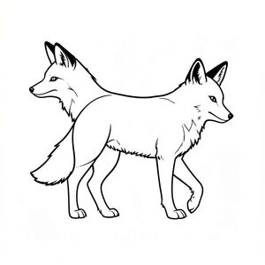 Tạo một hình minh họa vector của một con vật cách điệu. Đối tượng là một con cáo. Con vật nên được mô tả với các đường viền rõ ràng, rõ ràng và rõ ràng. Tập trung vào độ chính xác giải phẫu và tỷ lệ dễ chịu. Con vật nên có một tư thế hơi năng động - có lẽ là một đường cong nhẹ nhàng với cơ thể của nó, gợi ý chuyển động.  Duy trì độ tương phản cao giữa các đường nét và nền trắng.  Nền phải có màu trắng tinh khiết, sạch.  Không lấp đầy rắn, không đổ bóng, không nở, không có bất cứ điều gì.  Phong cách tổng thể phải tối giản và thanh lịch, gợi lên cảm giác vượt thời gian và tinh tế.  Hãy nghĩ về một bản vẽ đường nét cổ điển, thanh lịch.  Nhấn mạnh vào độ dày đường chính xác và đường nét mạnh mẽ, tự tin.  Bảng màu - chủ yếu là đen và trắng.  Hãy xem xét một cảm giác hơi im lặng, hơi già nua.  Kích thước: Khoảng 8x10 inch.

---

Hãy cho tôi biết nếu bạn muốn tôi tinh chỉnh điều này thêm!, tranh tô màu đen trắng, phong cách lowbook, nghệ thuật đường nét, đơn sắc, không màu, không đổ bóng, không xám, không tô màu, nền trắng, chỉ phác thảo, phong cách vector, thiết kế phẳng, 2d