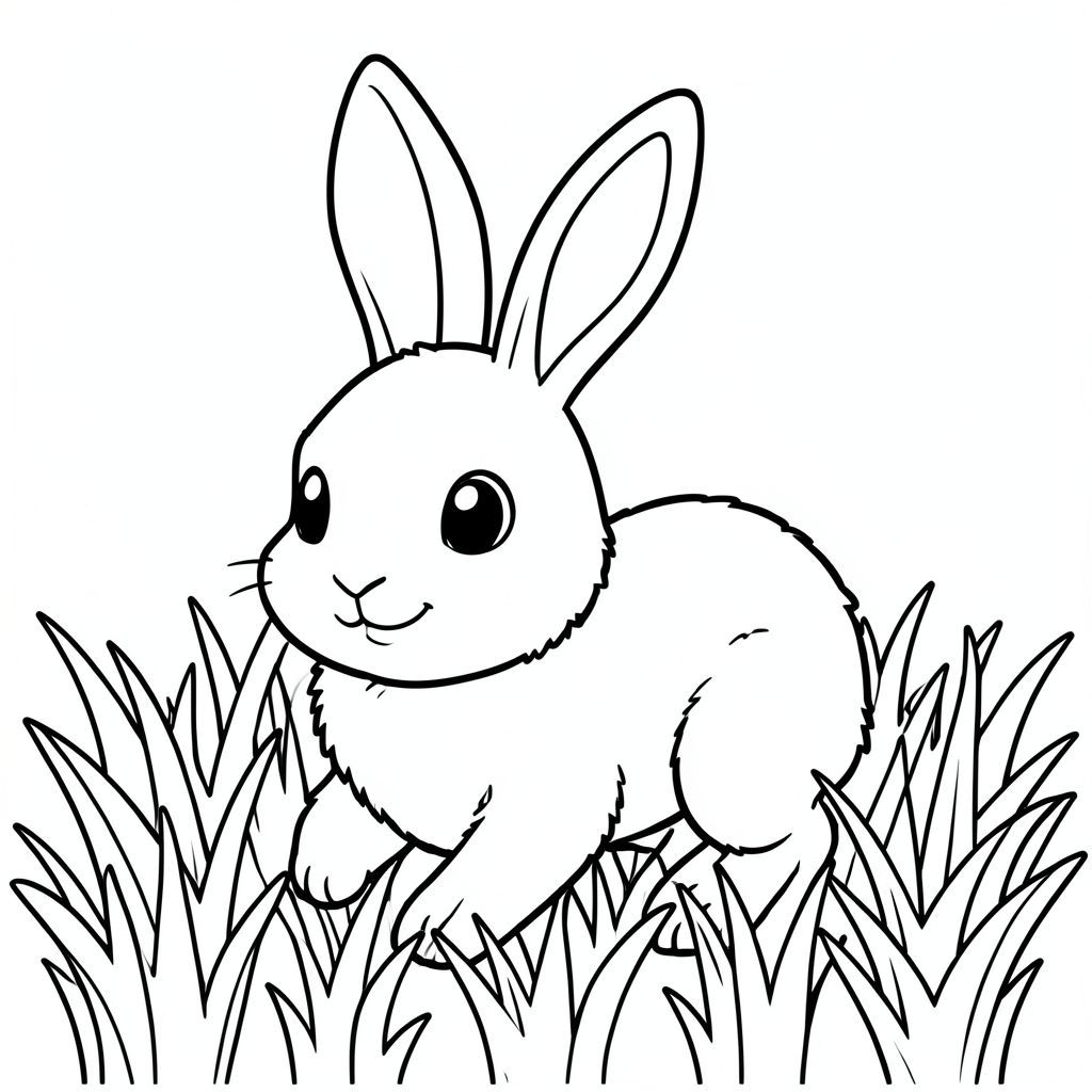 ** Màu sắc trong một chú thỏ lông tơ! **

Tạo một chú thỏ đơn giản, dễ thương với đôi mắt to, tròn. Nó đang nhảy qua một cánh đồng cỏ sáng. Chỉ sử dụng các đường đậm, màu đen để phác thảo cơ thể và tai của chú thỏ. Nền là màu trắng tinh khiết, sạch sẽ. Không có bóng râm - chỉ cần các đường đen sạch sẽ, sắc nét! Hãy nghĩ về phong cách hoạt hình - hạnh phúc và vui vẻ!, tranh tô màu đen trắng, phong cách lowbook, nghệ thuật đường nét, đơn sắc, không màu, không bóng, không xám, không tô màu, nền trắng, chỉ phác thảo, phong cách vector, thiết kế phẳng, 2d